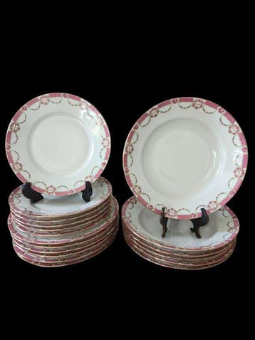 Vignaud Limoges France - Tafelservies voor 6 (23) -