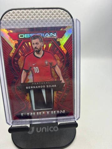 Bernardo Silva 2022-23 Panini Obsidian Eruption Patch Red, Nieuw