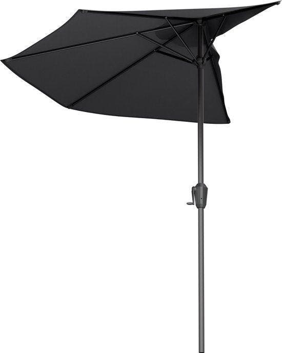 2dekans | LifeGoods Balkon Parasol - Tuin - 270x135 cm -, Tuin en Terras, Parasols, Ophalen of Verzenden