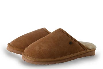 Warmbat Pantoffels in maat 41 Cognac, Kleding | Heren, Schoenen, Overige kleuren, Verzenden, Warmbat, Zo goed als nieuw