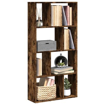 vidaXL Boekenkast 60x20x120,5 cm bewerkt hout gerookt, Verzenden, Nieuw