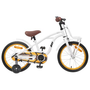 vidaXL Kinderfiets 16 Inch voor 4-6 jaar oud Wit, Fietsen en Brommers, Verzenden, Nieuw