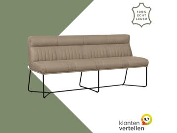 Leren eetkamerbank Cuddle (180 cm), Ophalen of Verzenden