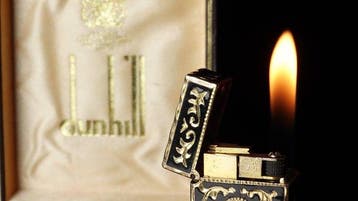 Dunill - Rare Model Engraving Pattern Rollagas Lighter -, Verzamelen, Nieuw