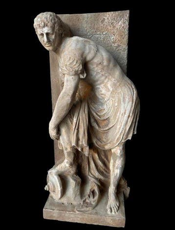 sculptuur, Giulio Cesare 40 cm - 41 cm - Zandsteen