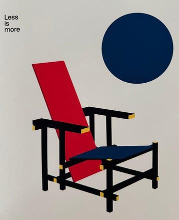 David Vineis - “Rietveld Red and Blue Chair, 1917”.