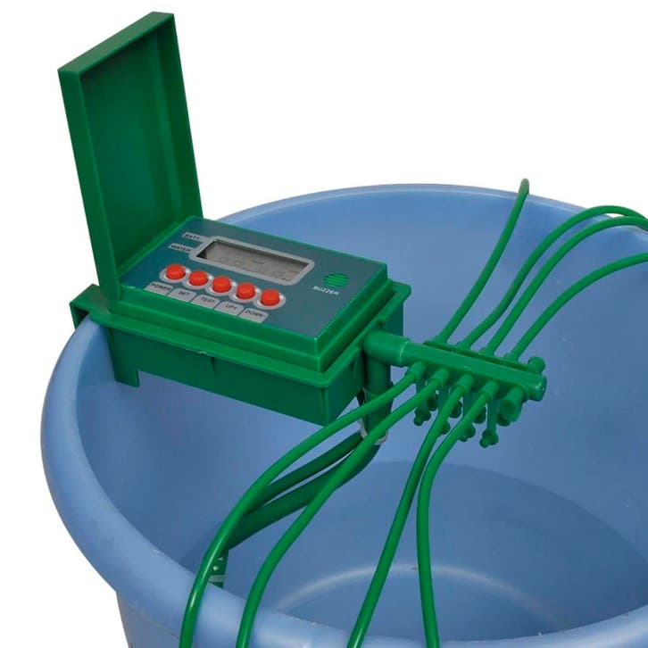 vidaXL Irrigatiesysteem automatisch met timer voor, Tuin en Terras, Tuinsproeiers, Nieuw, Verzenden
