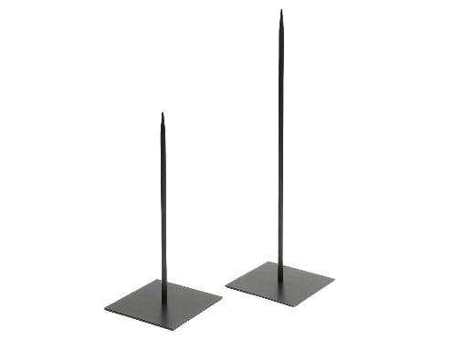 Metaalstaander metalen pin standaard solid zwart ca. 20 cm, Huis en Inrichting, Woonaccessoires | Kunstplanten en Kunstbloemen