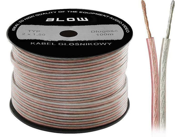 kabel 2 x 4.00 mm² transparant op rol 100 meter, Bricolage & Construction, Électricité & Câbles, Envoi