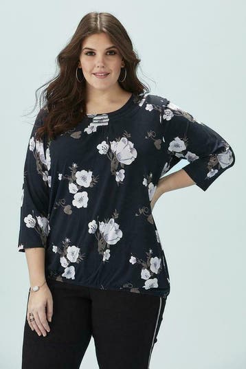 Shirt Zhenzi bloem print maat 54/56, Verzenden, Nieuw