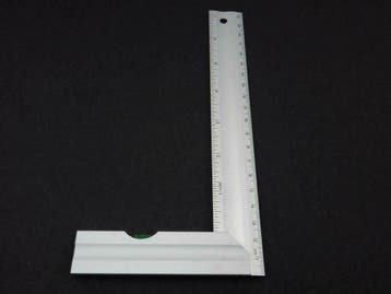 Winkelhaak 100x200mm met waterpas, Nieuw