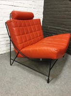 Leolux - Jan Armgardt - Fauteuil - Vliegen - Leder, Metaal