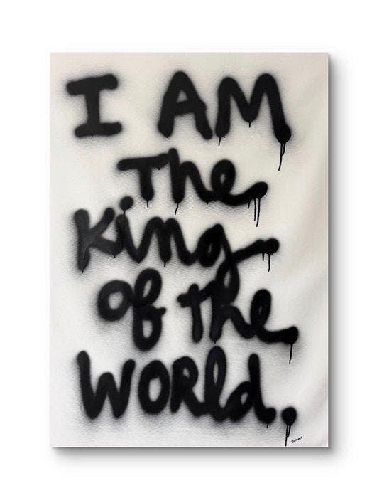 JOHANNE 8 (1974) - I AM THE KING OF THE WORLD, Antiquités & Art, Art | Peinture | Moderne