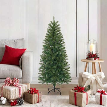vidaXL Kunstkerstboom met standaard Groen 120 cm PVC, PE en, Verzenden, Nieuw