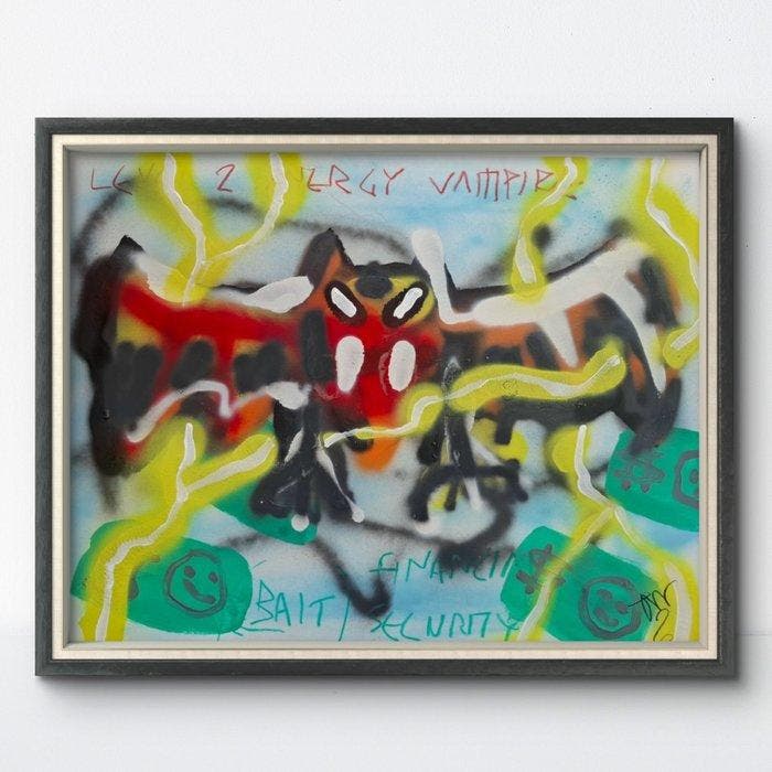 Jonathan Wain - Level 1 Energy Vampire - NO Reserve, Antiek en Kunst, Kunst | Schilderijen | Modern