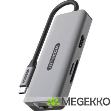 Sitecom 6 in 1 USB-C LAN Multiport Adapter, Verzenden