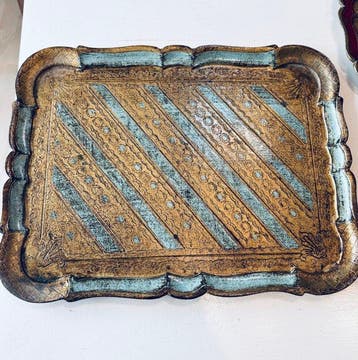 Dienblad (6) - Hout - Florentijnse schalen