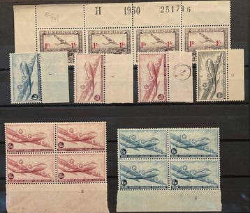 Belgique 1930/1958 - Sélection de timbres-poste aériens avec, Timbres & Monnaies, Timbres | Europe | Belgique