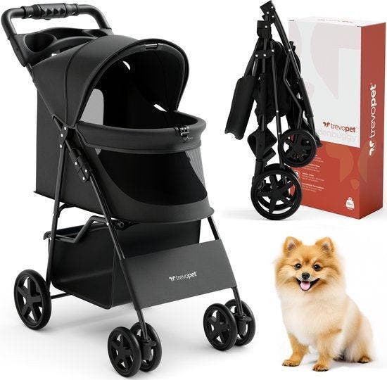 2dekans | TrevoPet® Inklapbare Hondenbuggy - Voor Kleine en, Dieren en Toebehoren, Honden-accessoires, Ophalen of Verzenden