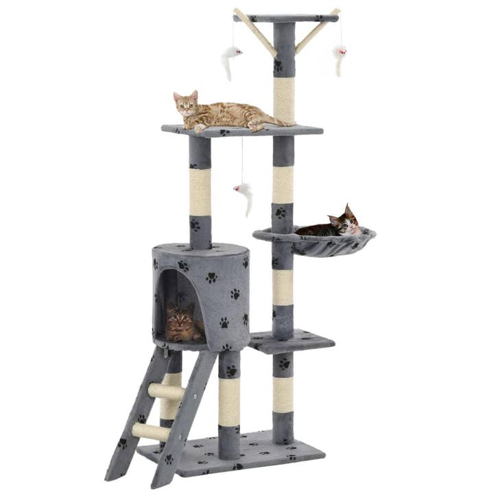 vidaXL Kattenkrabpaal met sisal krabpalen 138 cm, Dieren en Toebehoren, Katten-accessoires, Nieuw, Verzenden