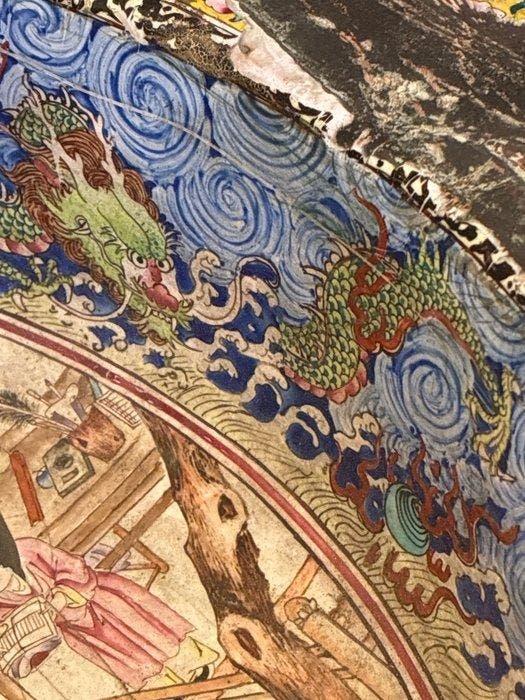 Plat - Émail, Cuivre - Email de canton imperial, Antiquités & Art, Antiquités | Autres Antiquités