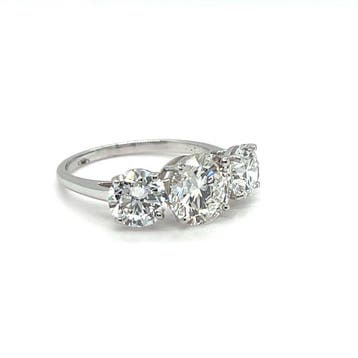 Zonder minimumprijs - Ring - 14 karaat Witgoud - 2.01ct. tw.