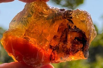 Opaal Kristal - Hoogte: 70 mm - Breedte: 50 mm- 120 g - (1)
