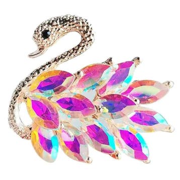 Fako Bijoux - Broche - Zwaan - 40x36mm - Goudkleurig -, Verzenden