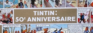 Tintin - Wenskaart 1974 - ondertekend door Didier Platteau