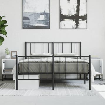 vidaXL Nachtkastjes met glazen deuren 2 st 35x37x50 cm wit, Verzenden