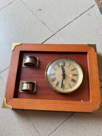 Wandklok - Orologio da parete / stazione meteorologica