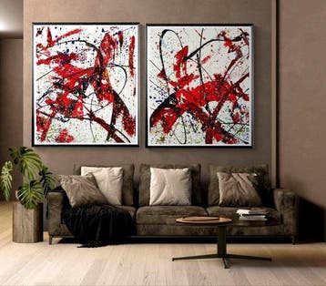 Luc Mora - Impulsions cardinales - XXL - Dyptich