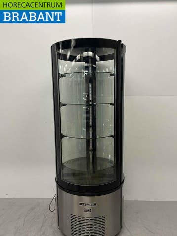 Vitrine réfrigérée ronde en acier inoxydable Confiseur 400, Verzenden