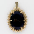 Pendentif - 14 carats Or jaune - Email dart