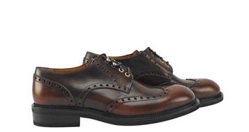 TESTONI Derby Shoes English Burnished Calf Brown 8 UK - 42