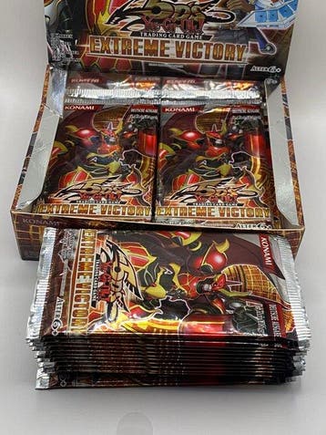 Konami - 12 Booster pack - Yu-Gi-Oh! - Extreme Victory 1st, Nieuw