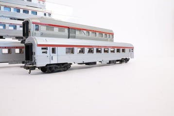 Jouef, Lima H0 - Modeltrein personenwagen (7) - Zeven Inox