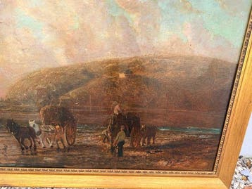 Duitse school (XIX) - Paesaggio marino