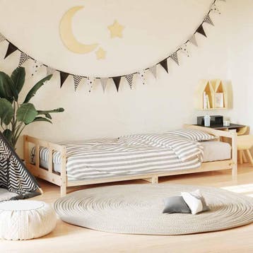 vidaXL Kinderbedframe 90x200 cm massief grenenhout, Kinderen en Baby's, Verzenden, Nieuw