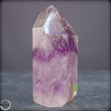 Natuurlijke Phantom-Amethist-obelisk uit Brazilië- 882.99 g