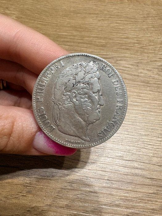 Frankrijk. Louis Philippe I. 5 Francs 1838-B, Rouen (Zonder, Postzegels en Munten, Munten | Europa | Niet-Euromunten