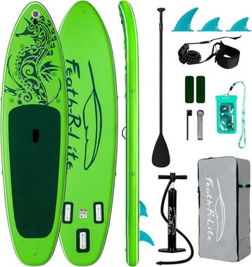 FEATH-R-LITE Opblaasbaar stand-up paddleboard, SUP met paddl, Verzenden