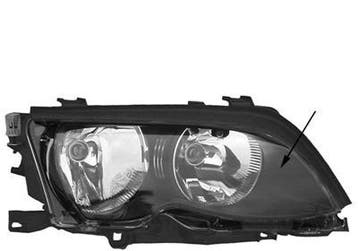 BMW E46 2002-2005 Sedan/Break Zwart Koplamp Rechts, Verzenden, Nieuw