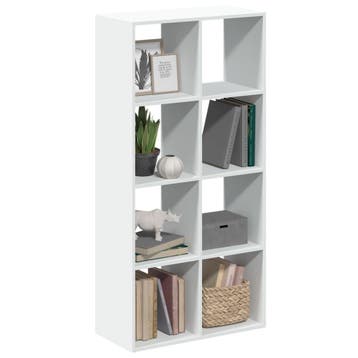 vidaXL Kamerverdeler Boekenkast Wit 69,5x29x137,5 cm Bewerkt, Verzenden, Nieuw