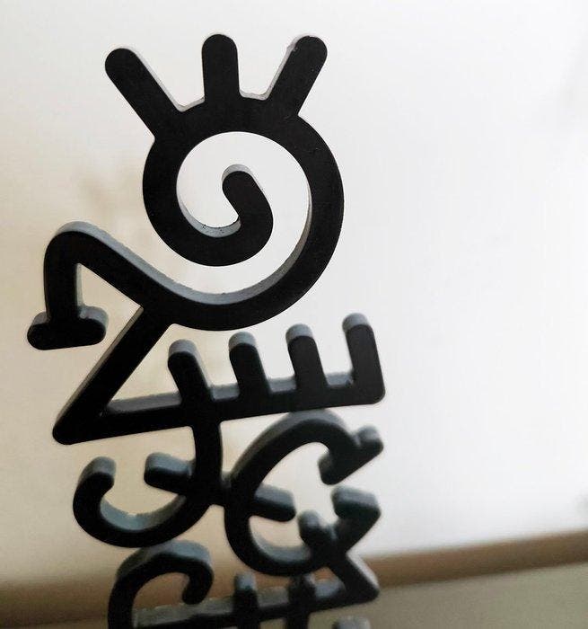 Mister Zion (1973) - Mink - Objet Calligraphique, Antiek en Kunst, Kunst | Designobjecten
