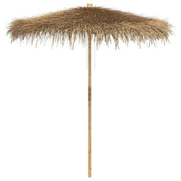 Tiki Paraplu 240cm - Creeer tropische vibes in je tuin vo..., Verzenden, Gebruikt, 2 tot 3 meter, Stokparasol