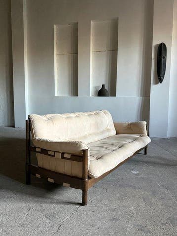 Sofa - Eik, Alcantara - 3-zits