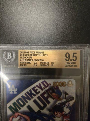 Bandai - 1 Graded card - One Piece - Monkey D. Luffy, Nieuw