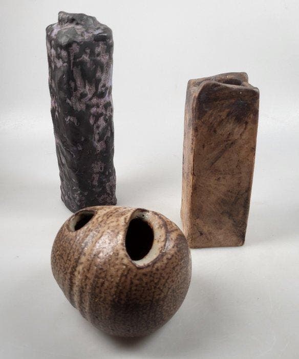 Mobach Utrecht - Jaan Mobach (1933-2003) - Vaas (3) -, Antiek en Kunst, Antiek | Glaswerk en Kristal
