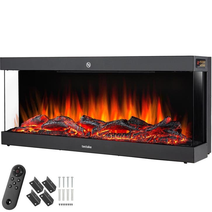 tectake Elektrische wandhaard Luciano, 2 verwarmingsstanden,, Auto diversen, Raceauto's